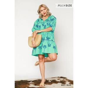 Umgee Boho Embroidered Babydoll Dress